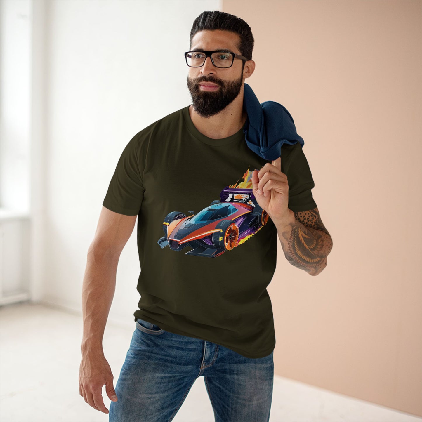 Hot Wheels Car Shirt Unisex Premium Cotton Tee With Unique Car Art Design For Auto Enthusiasts