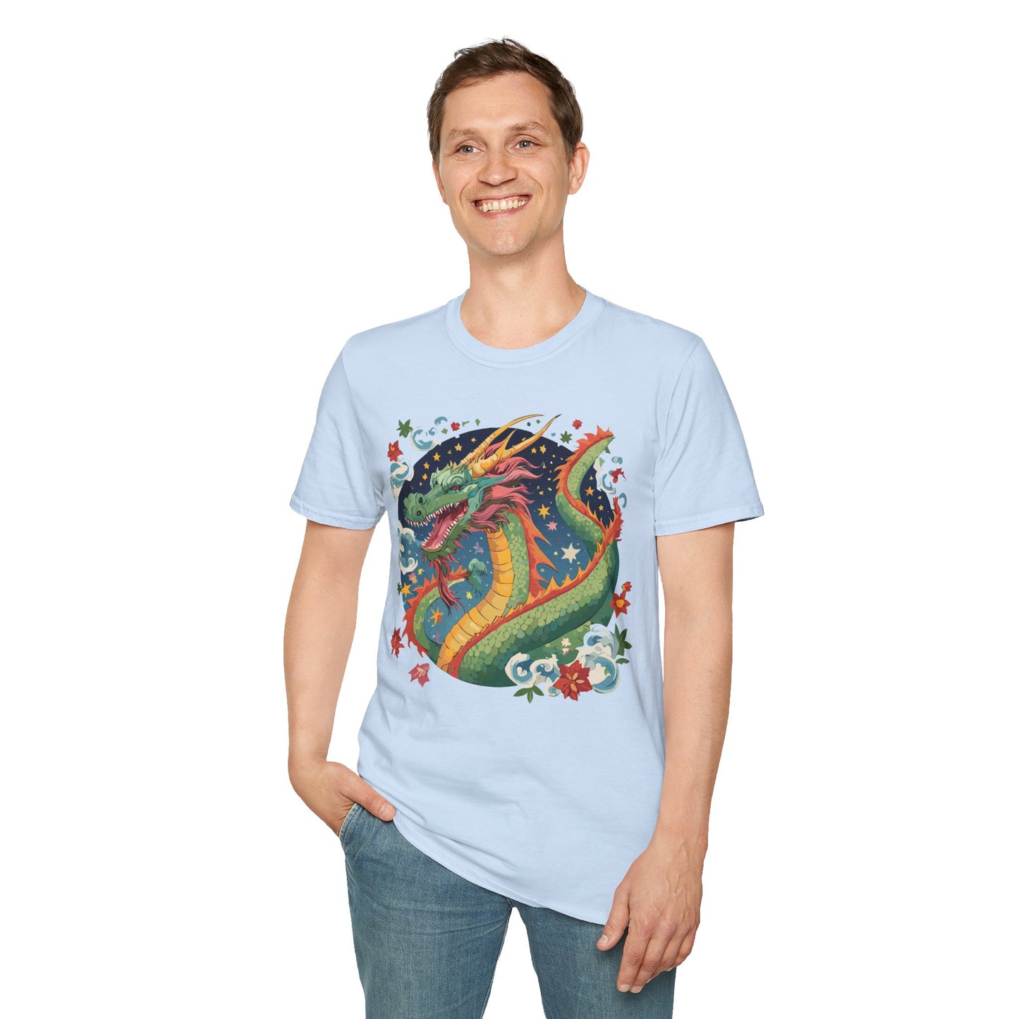 Dragon T Shirt, Dragon Shirt, Shirt with Animals, Animal Shirt