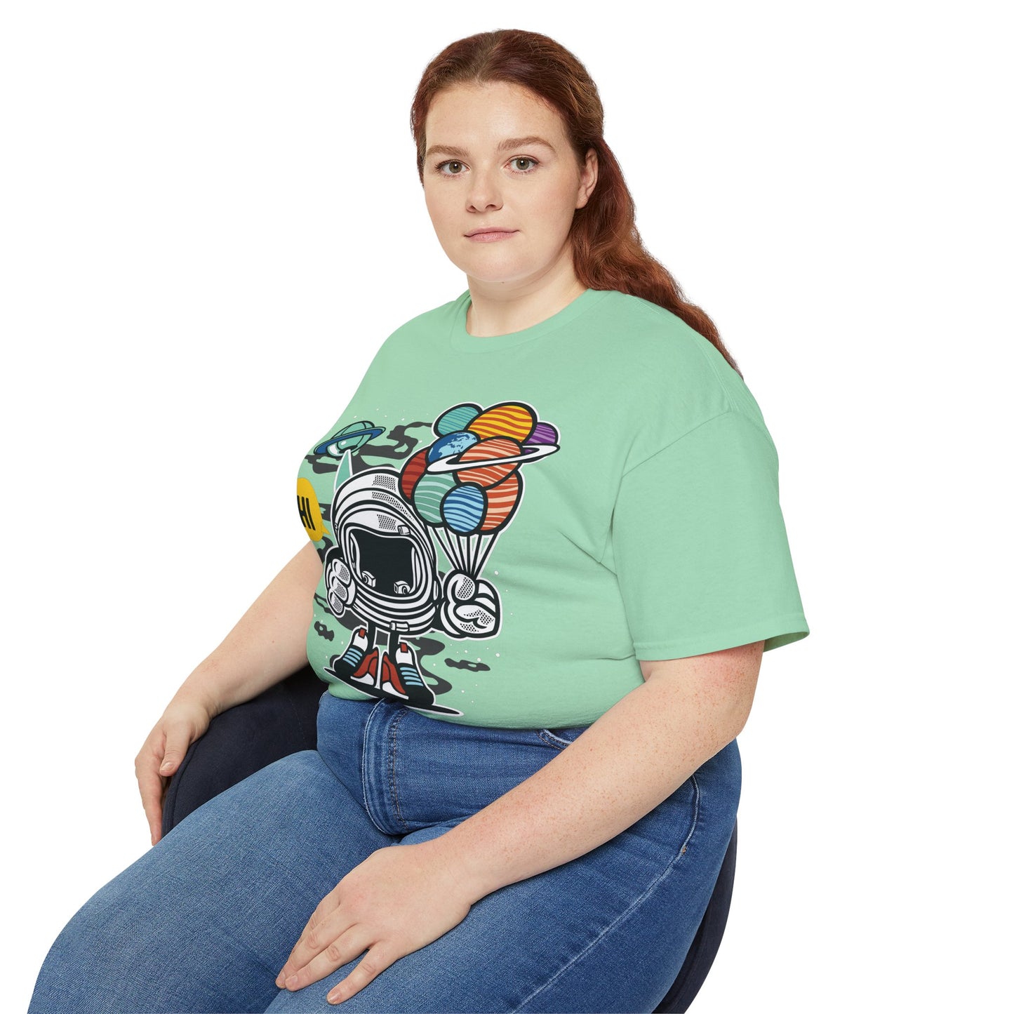 Astronaut Tee Shirt, Astronaut Graphic T‑Shirt, Cartoon Graphic T-Shirt, Art Design Shirt, Cosmos Tee Shirts 7