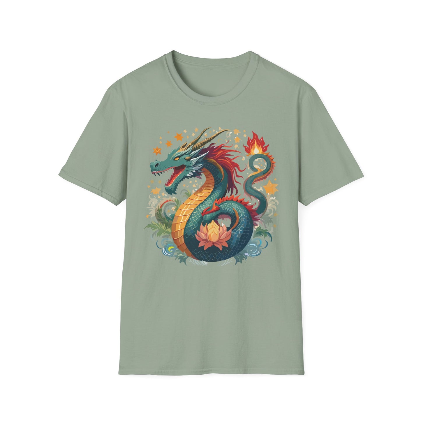 Dragon T Shirt, Dragon Shirt, Shirt with Animals, Animal Shirt