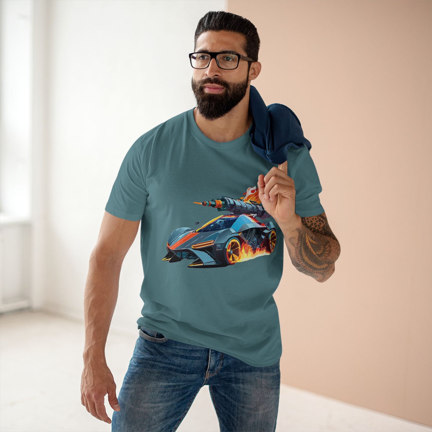 Hot Wheels Car Shirt Unisex Premium Cotton Tee Unique Art Design Preshrunk Regular Fit Crew Neck
