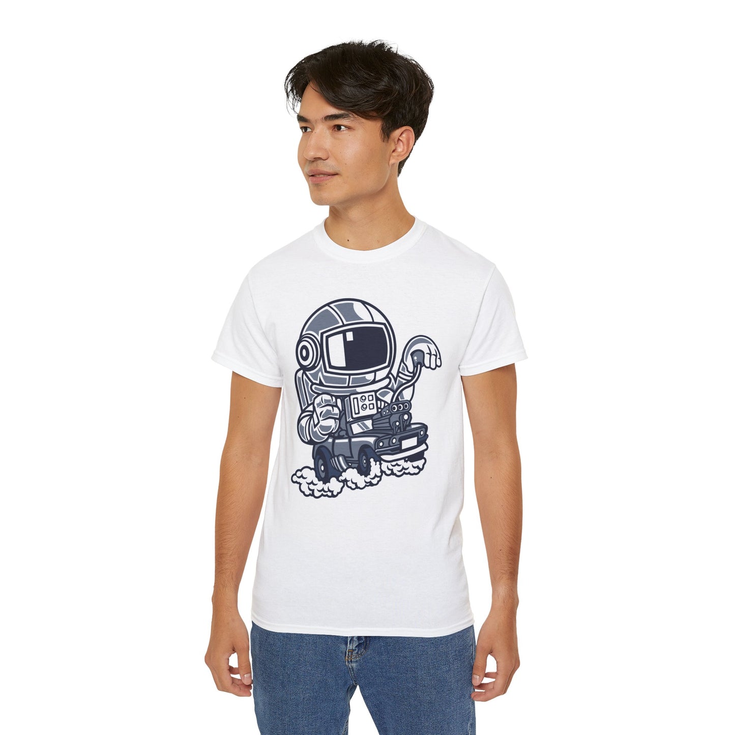 Astronaut Tee Shirt, Astronaut Graphic T‑Shirt, Cartoon Graphic T-Shirt, Art Design Shirt, Cosmos Tee Shirts 4