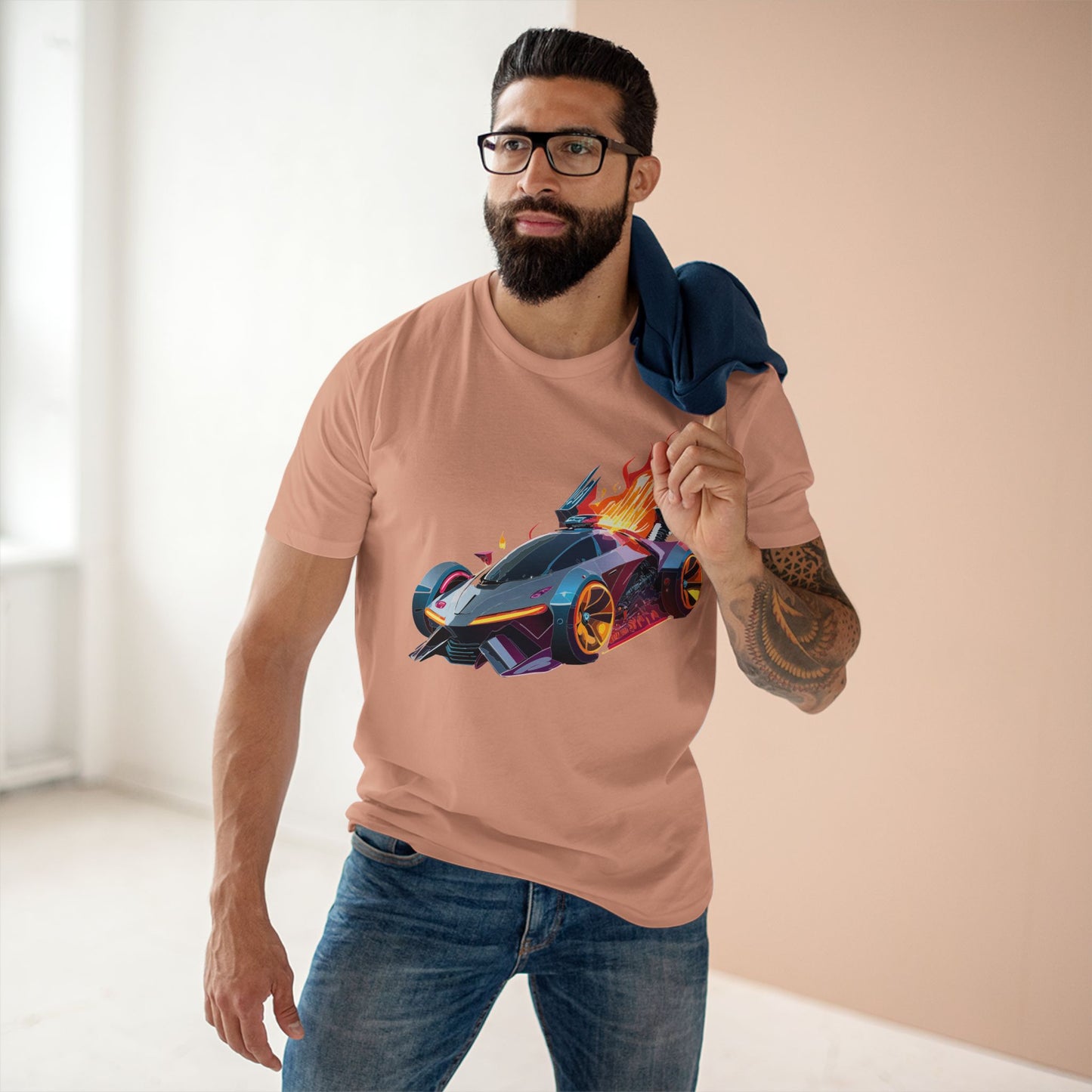 Car Shirt Hot Wheels Unisex Premium Cotton Tee With Unique Art Design Regular Fit Crew Neck