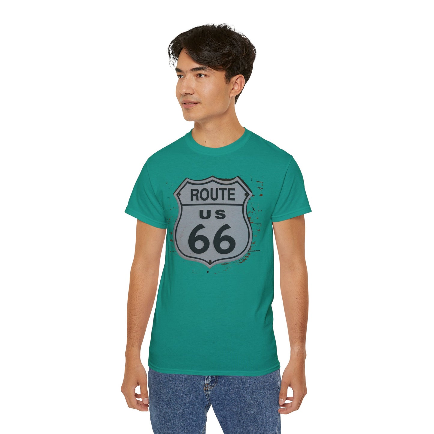 Route 66 Tee Shirt, Route 66 Graphic T‑Shirt, Vintage Graphic T-Shirt, Art Design Shirt, Route 66 US Tee Shirts