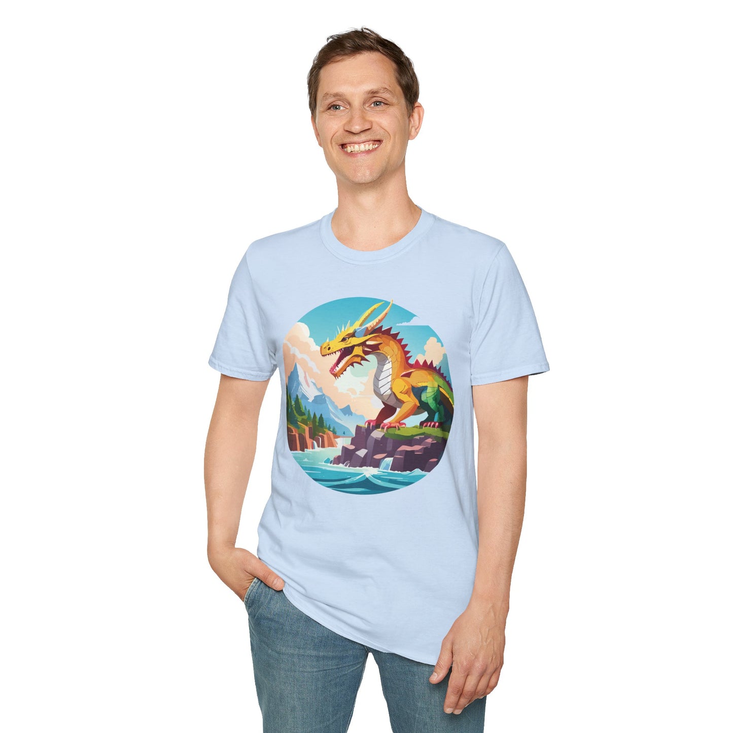 Dragon T Shirt, Dragon Shirt, Shirt with Animals, Animal Shirt