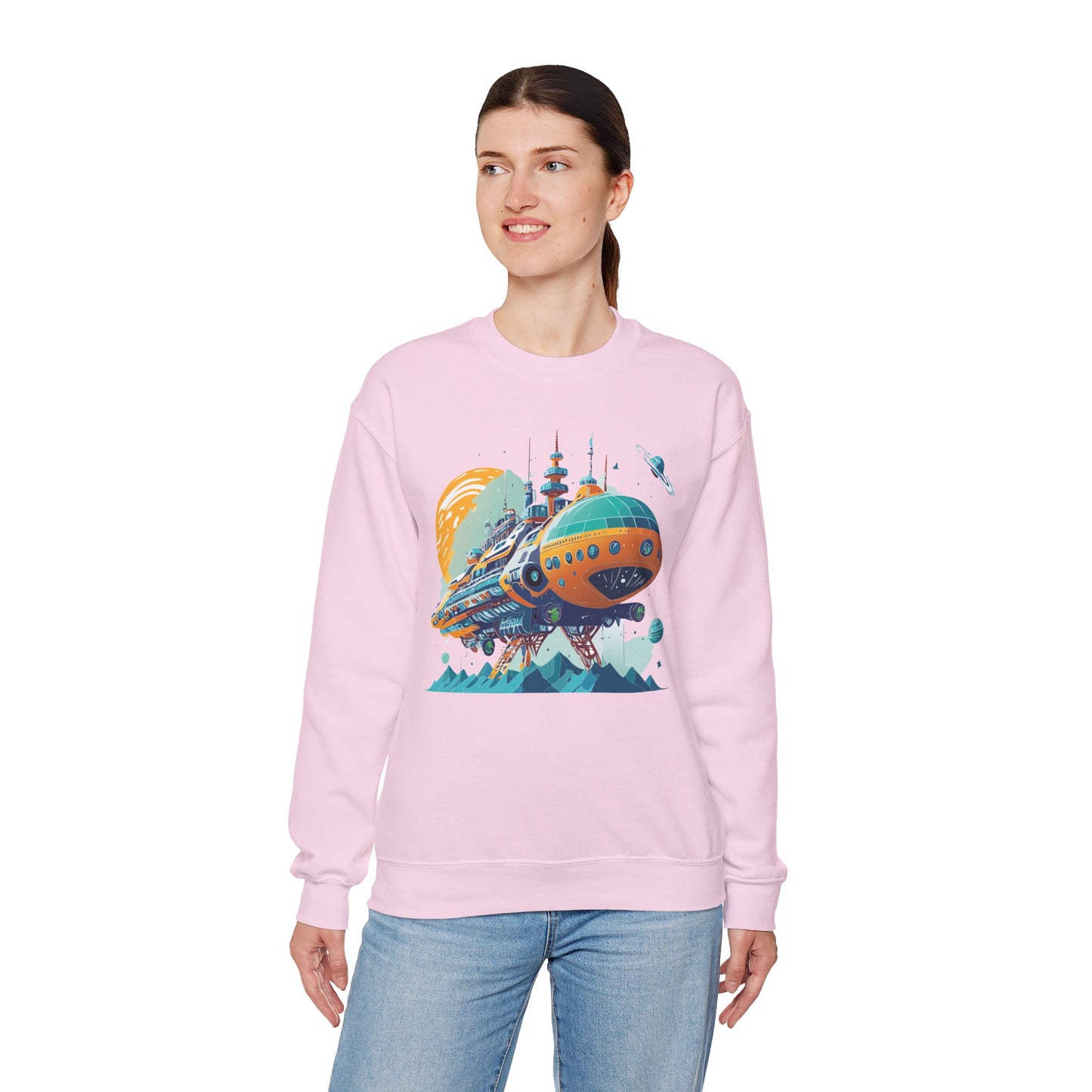 Space Shuttle Sweatshirt, Cosmic Sweatshirt, Astronaut Sweatshirt, Space Cosmic Sweatshirt