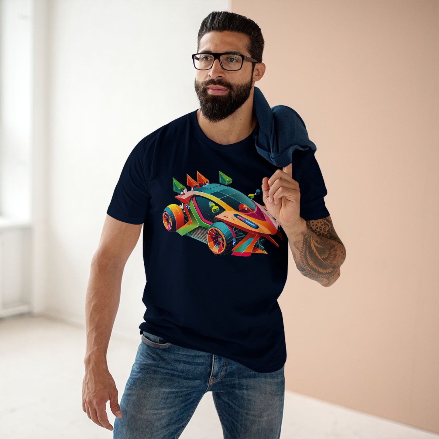 Unisex Hot Wheels Car Shirt Premium Cotton Tee With Unique Art Design Regular Fit Crew Neck Comfort