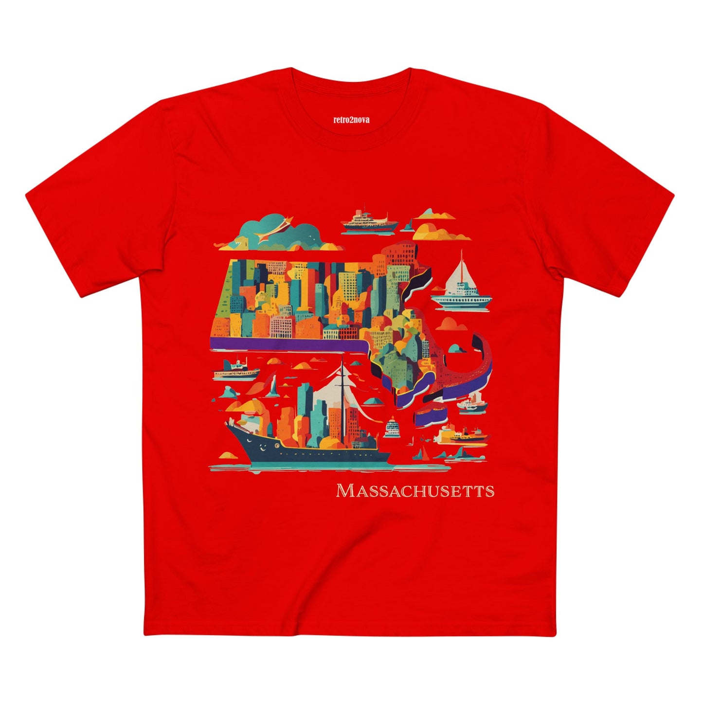 US State Shirts, Massachusetts Shirt