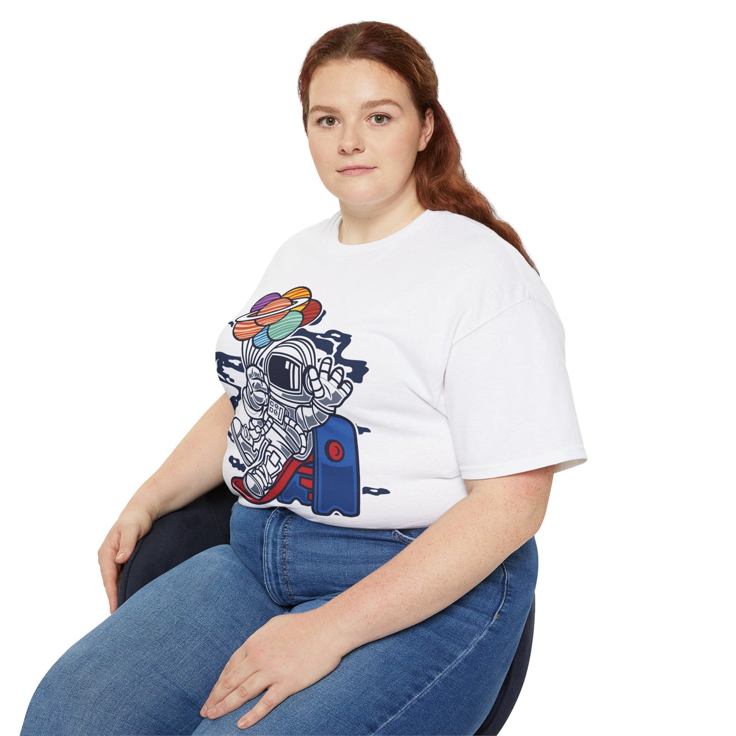 Astronaut Tee Shirt, Astronaut Graphic T‑Shirt, Cartoon Graphic T-Shirt, Art Design Shirt, Cosmos Tee Shirts 5