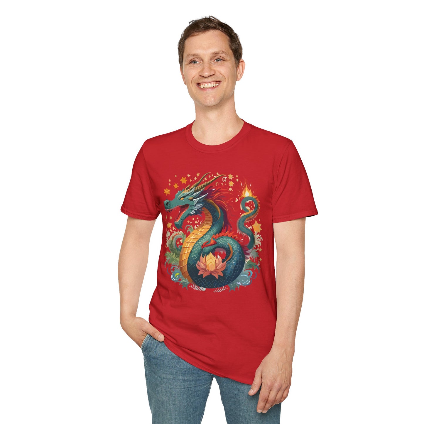Dragon T Shirt, Dragon Shirt, Shirt with Animals, Animal Shirt