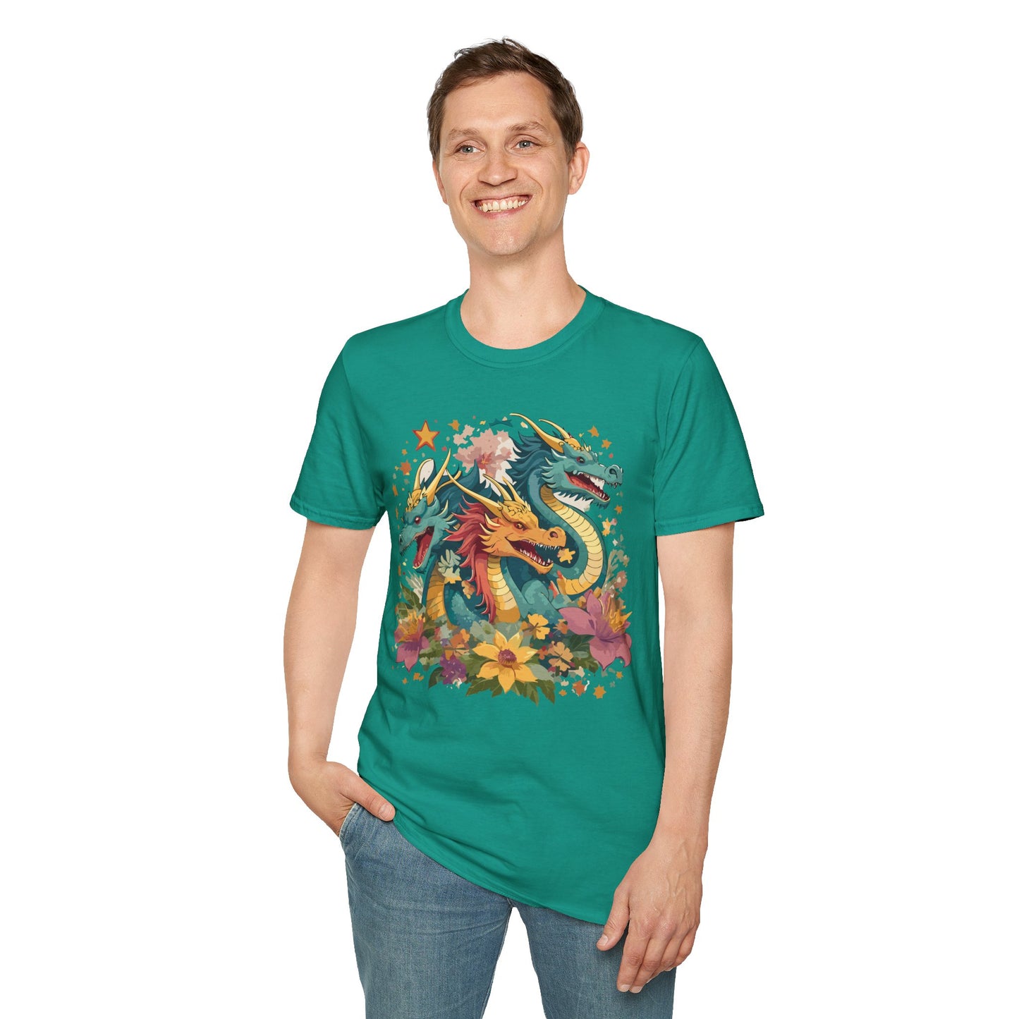 Dragon T Shirt, Dragon Shirt, Shirt with Animals, Animal Shirt