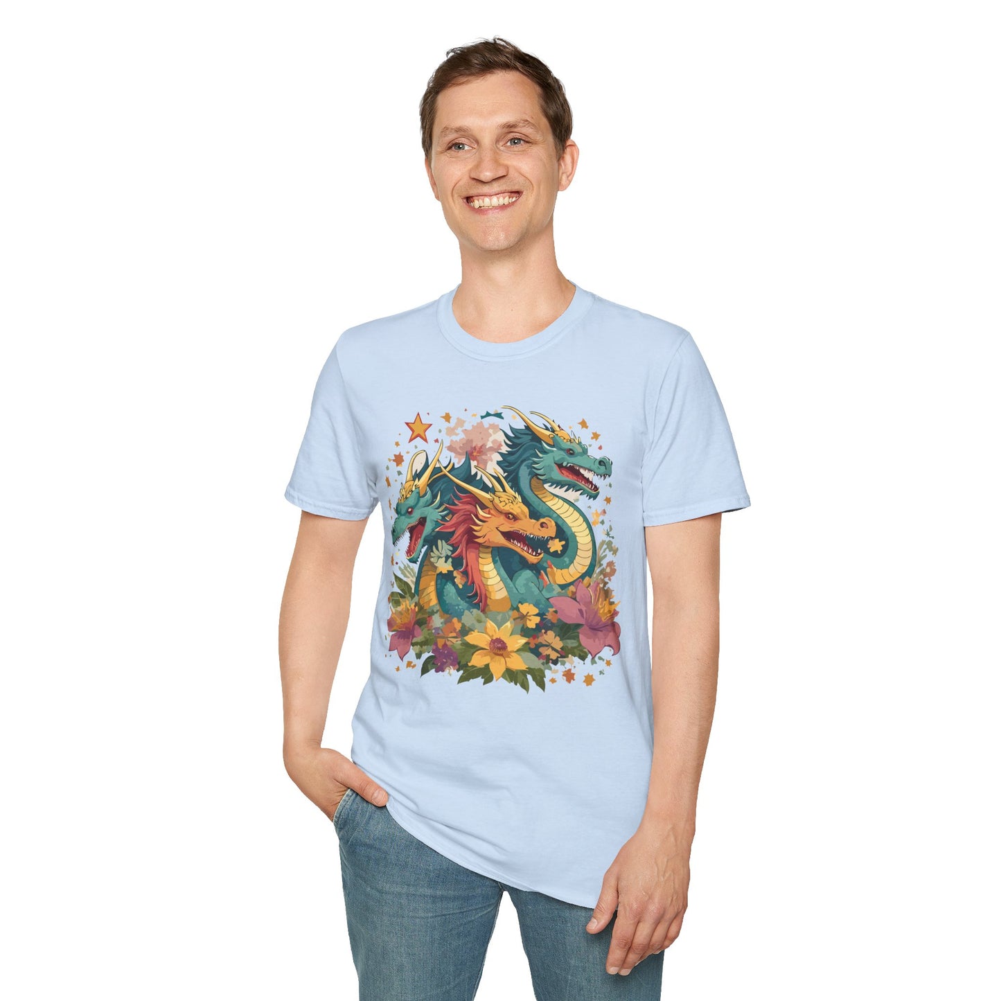 Dragon T Shirt, Dragon Shirt, Shirt with Animals, Animal Shirt