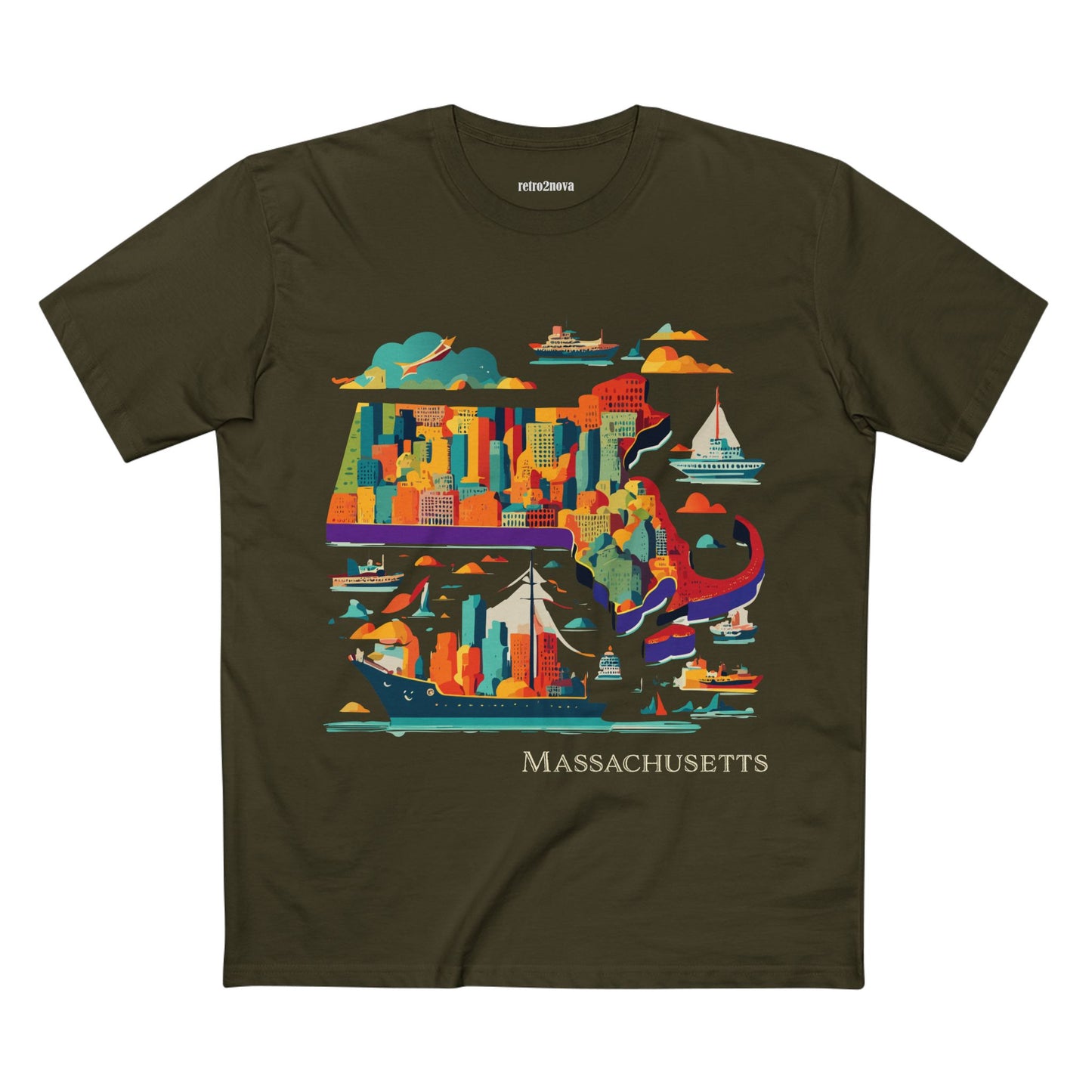 US State Shirts, Massachusetts Shirt