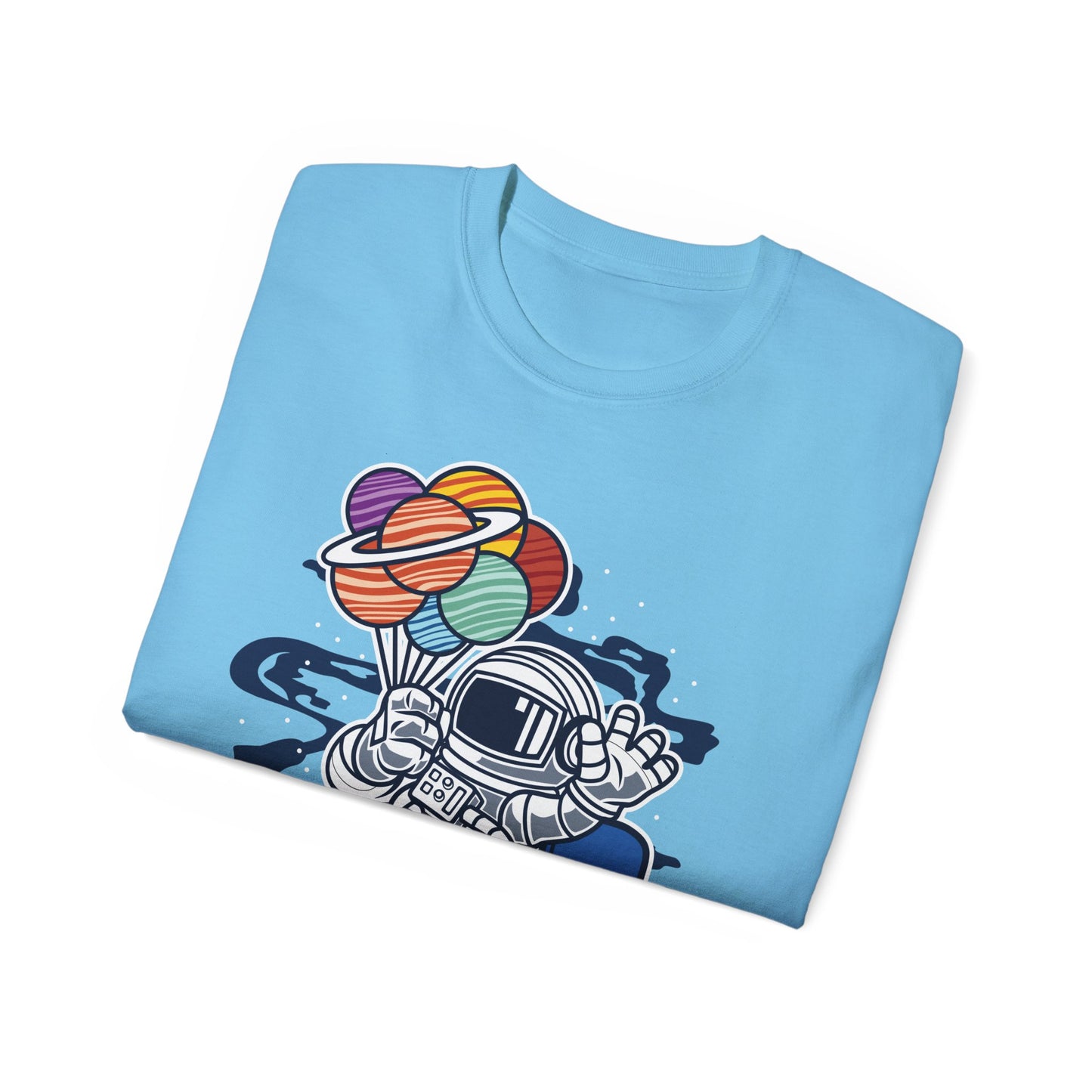 Astronaut Tee Shirt, Astronaut Graphic T‑Shirt, Cartoon Graphic T-Shirt, Art Design Shirt, Cosmos Tee Shirts 5